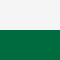 Soft White/Bottle Green